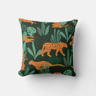 Cheetah Exotic: Tropical Summer Seamless. Cushion