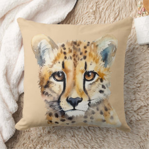 Cheetah Face Cushion