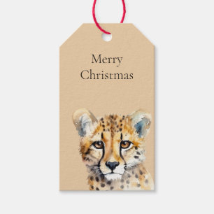 Cheetah Face Gift Tags