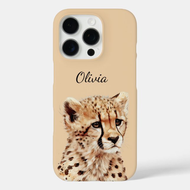 Cheetah Face Personalised Case-Mate iPhone Case (Back)