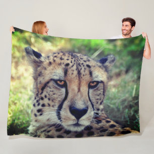 Cheetah fleece blanket