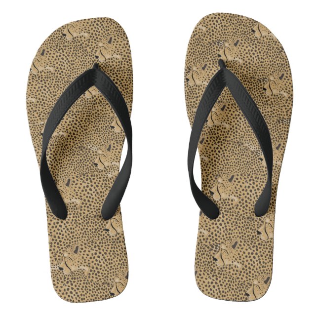 Cheetah Flip Flops (Footbed)