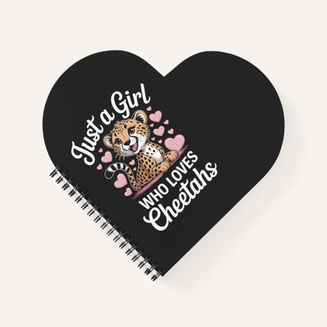 Cheetah Funny Quote  Notebook (Front)