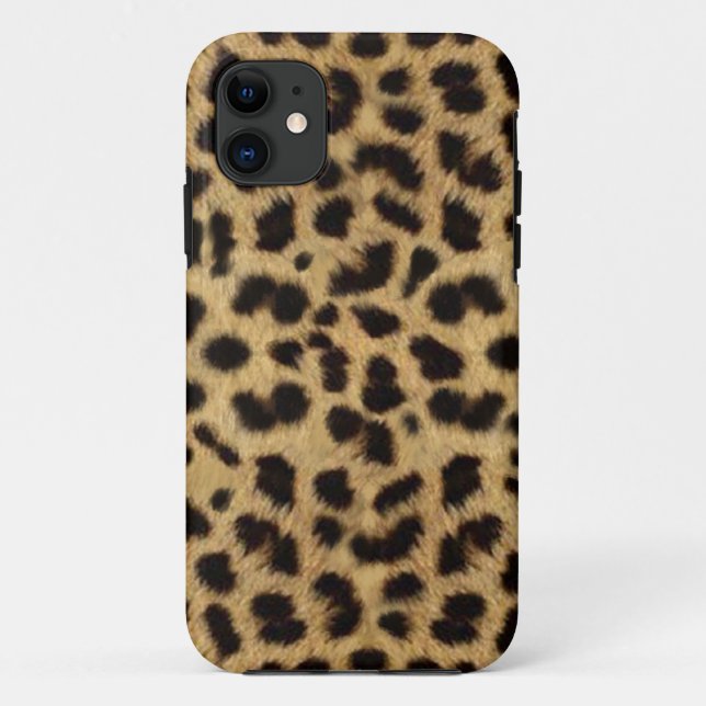 CHEETAH FUR PHOTO PRINTED Case-Mate iPhone CASE (Back)