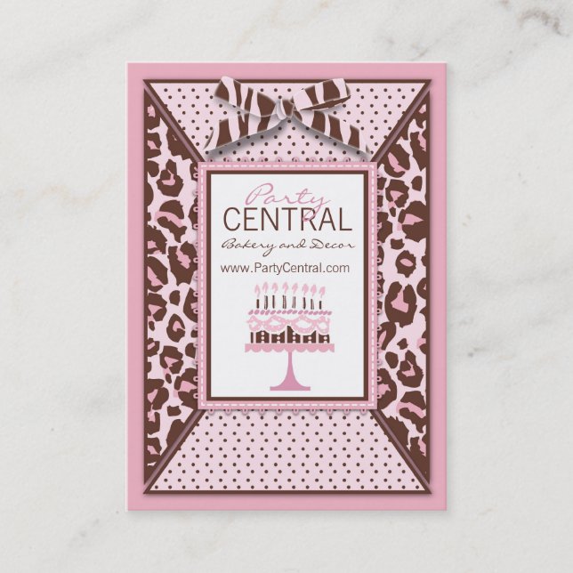 Cheetah Girl Business Card (Front)