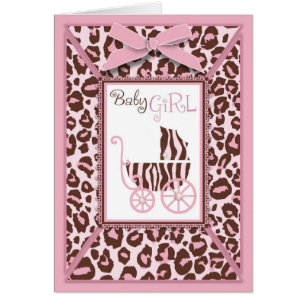 Cheetah Girl Card Pink A