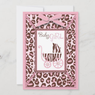 Cheetah Girl Card Pink A2