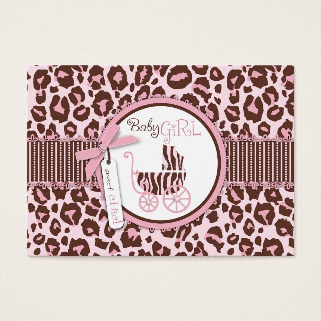 Cheetah Girl Gift Tag Pink D (Front)