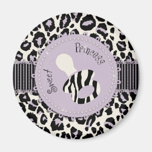 Cheetah Girl Magnet Lilac