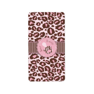 Cheetah Girl Mini Candy Bar Label B2