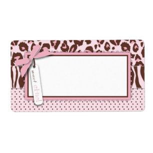 Cheetah Girl Name Tag