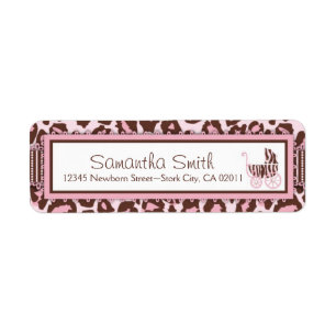 Cheetah Girl Return Label A Return Address Label