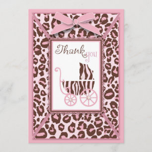 Cheetah Girl TY Card Pink A2