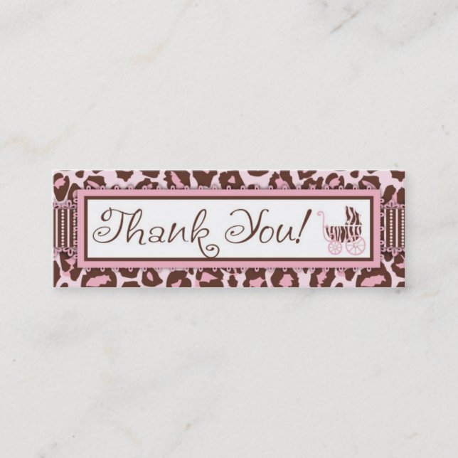 Cheetah Girl TY Skinny Gift Card Pink (Front)