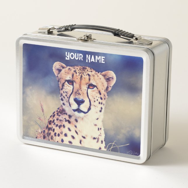 Cheetah Grace Lunch Box – Custom Gift (Front)