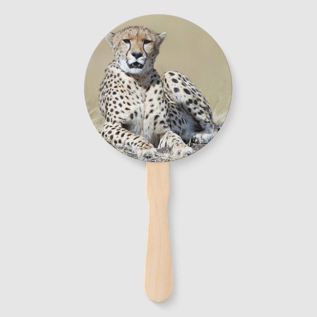 Cheetah Hand Fan (Front)