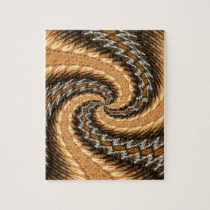 Cheetah In  kaleidoscope Art Jigsaw Puzzle