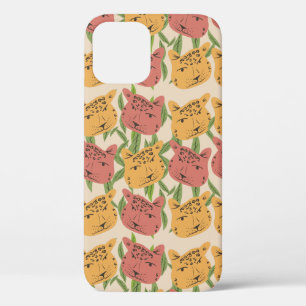 Cheetah Jungle Plants  Greenery Coral Green   iPhone 12 Pro Case