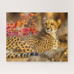 CHEETAH JUST CHILLIN JIGSAW PUZZLE