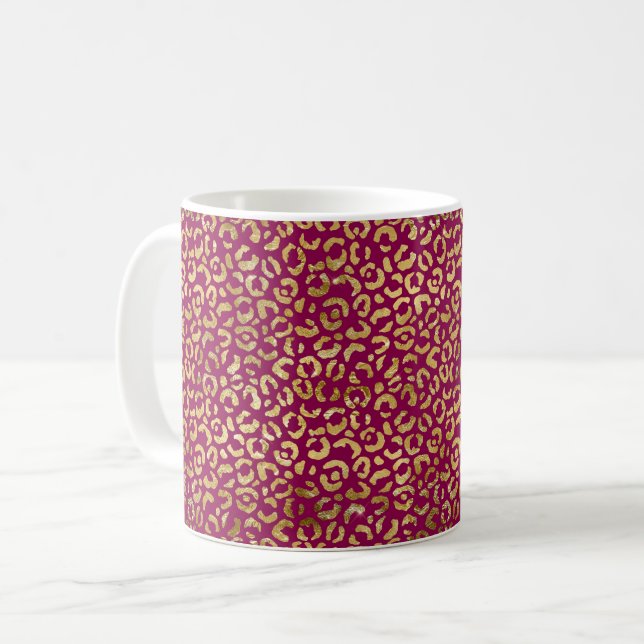 Cheetah Leopard Coffee Mug (Front Left)