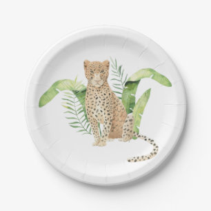 Cheetah, Leopard, Jungle, Jungle animals Paper Plate