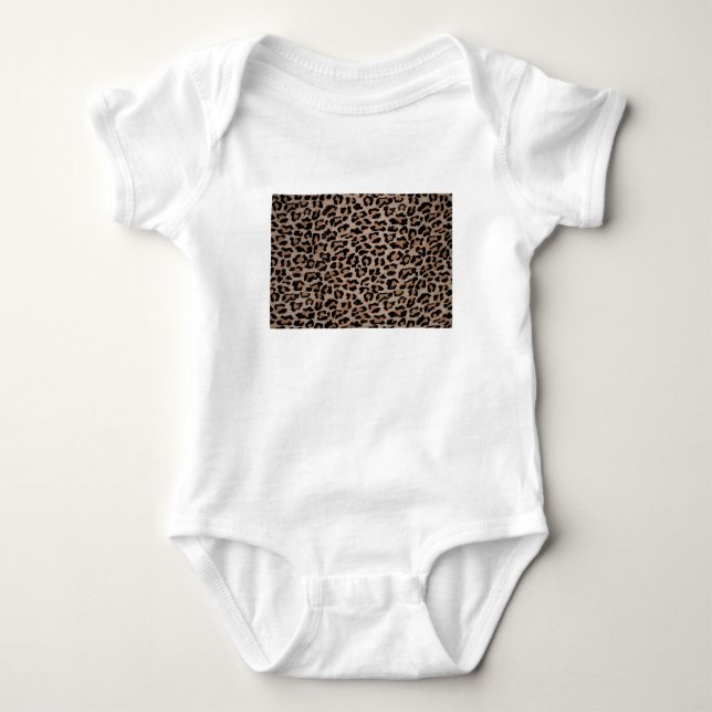 cheetah leopard print baby bodysuit (Front)