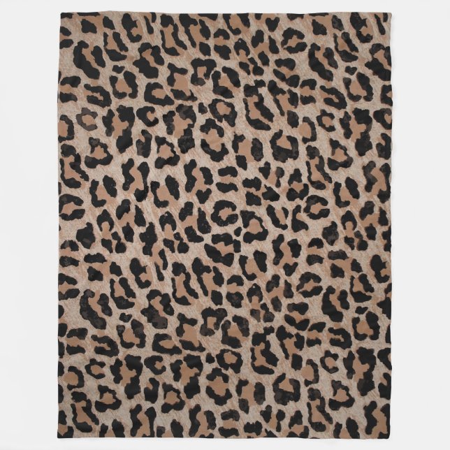 cheetah leopard print blanket (Front)