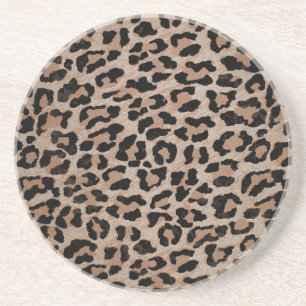 cheetah leopard print coaster