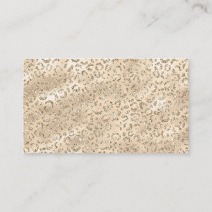 Cheetah Leopard Skin Print Pattern Animal Business Card