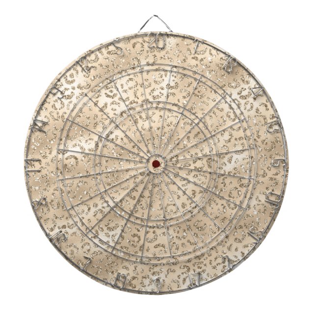 Cheetah Leopard Skin Print Pattern Animal Dartboard (Front)