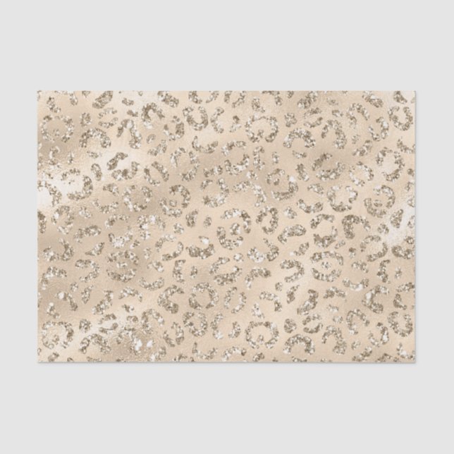 Cheetah Leopard Skin Print Pattern Animal Tissue Paper (Front)