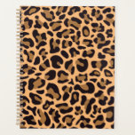 Cheetah Leopard Spots Wild Animal Print  Planner<br><div class="desc">Wild safari and jungle animal print. Modern chic cheetah,  leopard skin animal print in brown colour.</div>
