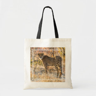 Cheetah Looking Around Tote Bag