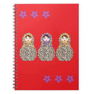 Cheetah Matryoshka Notebook