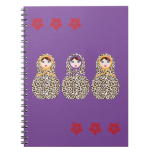 Cheetah Matryoshka Notebook