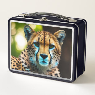 Cheetah Metal Lunch Box