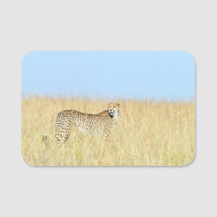 Cheetah Name Tag