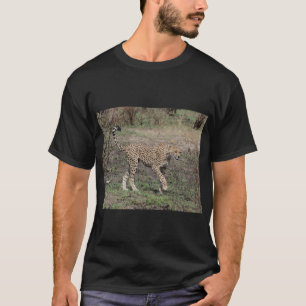 Cheetah On The Move, Kenya. T-Shirt
