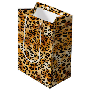Cheetah or Leopard Safari Animal Fur Prints Medium Gift Bag