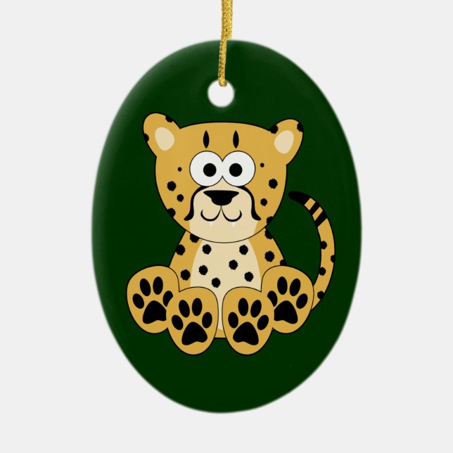 Cheetah Ornament (Front)