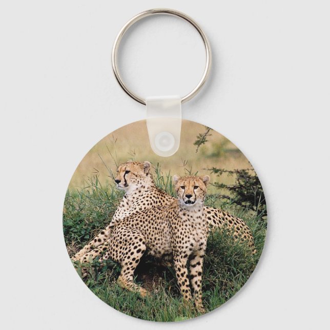 Cheetah Pair Key Ring (Front)