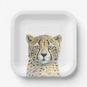 Cheetah Paper Plate