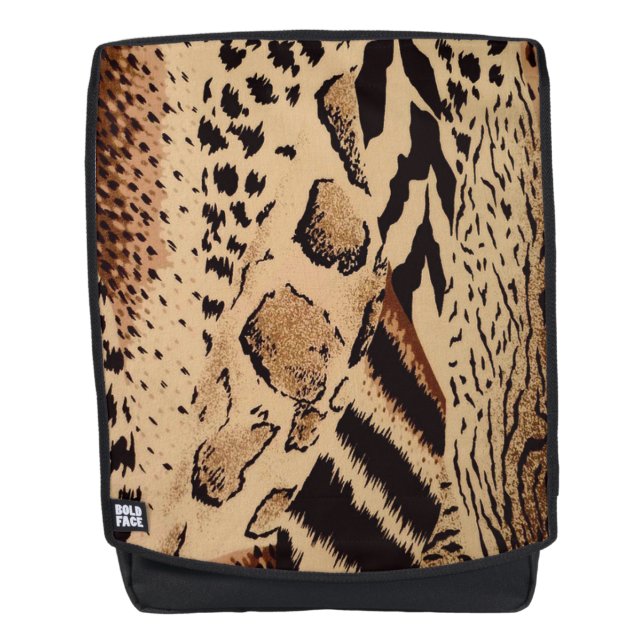 Cheetah Pattern Backpack (Front)