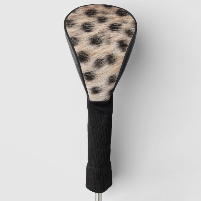 Cheetah Pattern Golf Head Cover (Front)