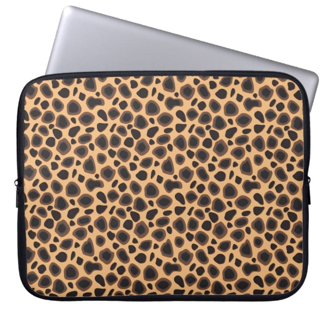Cheetah Pattern Laptop Sleeve (Front)