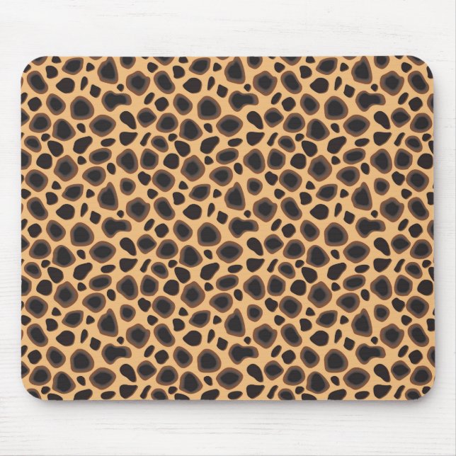 Cheetah Pattern Mouse Pad (Front)
