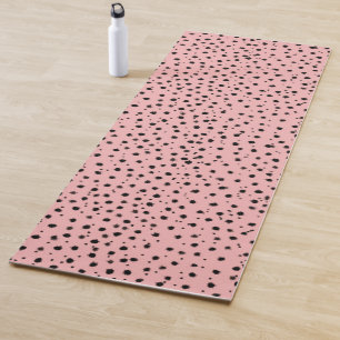 Cheetah Pattern on Bubblegum Pink Yoga Mat