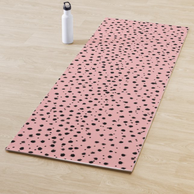 Cheetah Pattern on Bubblegum Pink  Yoga Mat (In Situ)
