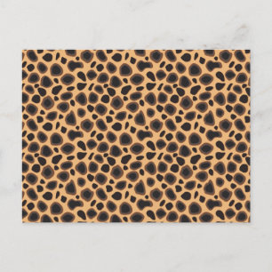 Cheetah Pattern Postcard