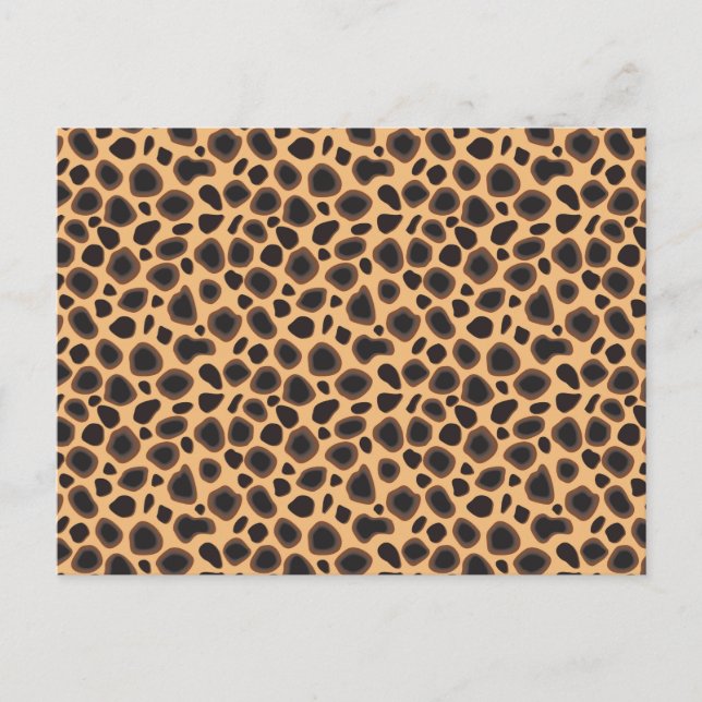 Cheetah Pattern Postcard (Front)